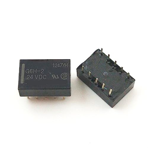 Relais G6H-2-24VDC 24V DIP10 lot de 5 composants pour circuit imprimé