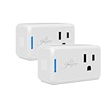 Jinvoo Matter Smart Plug Mini Outlet with Timing Function,Remote Control Your Devices,Occupies Only One Socket,Works with HomeKit Philips HUE SmartThings hub and Alexa Google Assistant 2 Pack