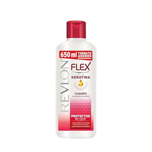 Revlon Shampoo Flex Proteção de Cor I Shampoo Para Cabelos Tingidos ou Mechas, Com Queratina, Com Filtro UVA/UVB e Ceramidas I Proteção Solar, 650 ml
