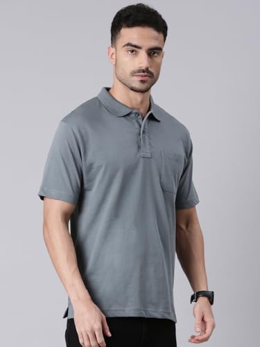 Image of Classic Polo Men's Half Sleeve Polo Neck Authentic Fit Solid Cotton T-Shirt