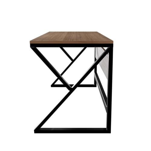 Image of Riyan Luxiwood Alden Computer Table in Engineering Wood for Home & Office, Simple Style Desk, Scratch Resistance Surface, Easy to Assemble, Study Table for Kids (Size-12 X 5 X 75 Cm) - Beige