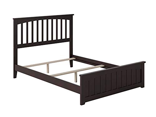 AFI Mission Traditional Bed with Matching Footboard and Turbo Charger, Full, Espresso AFI Mission Traditional Bed with Matching Footboard and Turbo Charger, Full, Espresso