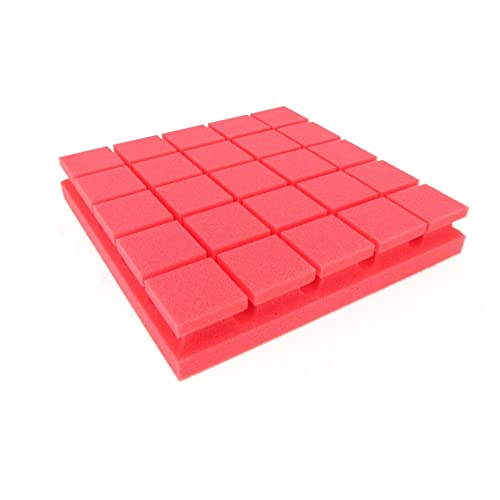 Placas acústicas 6 unids de algodón absorbente de algodón 3D aislamiento cuadrado de aislamiento de algodón de algodón de algodón, algodón, llama, llama, ignífugo, aislamiento, aislamiento, aislamient