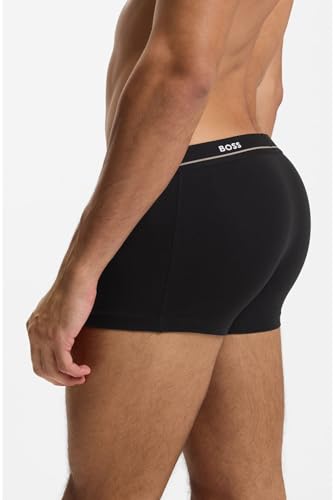 Boss Para Hombre. 50475275 Pack De 5 De BòXers EláSticos Negro, Marino, Blanco (S), Homewear, AlgodóN - 6