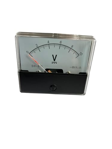 Voltímetro de panel analógico DH-670 CC 10V para medición precisa de corriente continua 4