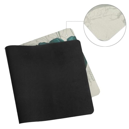 Desk Pad Protector 24x12 Inch Extended Flower Keyboard Mouse Mat miniatura 7