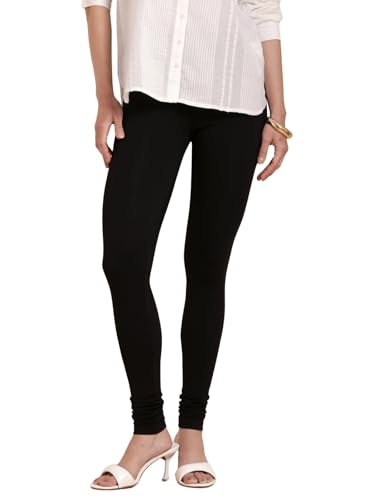 Image of TWIN BIRDS Tailored Cut and Classic Fit Super Stretchable Elastane Fabric Churidar Leggings for Women