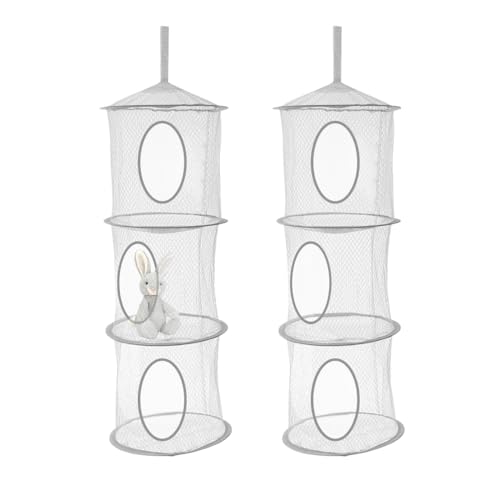GIDWRIY 2 PCS Aufbewahrungsnetz Hängend,Faltbare Hängeaufbewahrung...