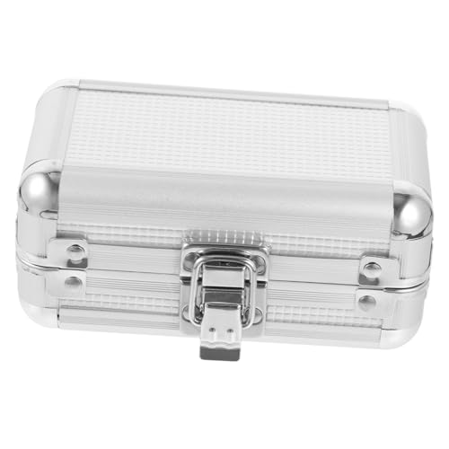 Mikikit Box Filter Box Telescope Filter Holder Optical Telescope Filter Storage Eyepiece Filter Organizer Telescope Filter Container Aluminum Case Small Telescope Accessory Iron Silver