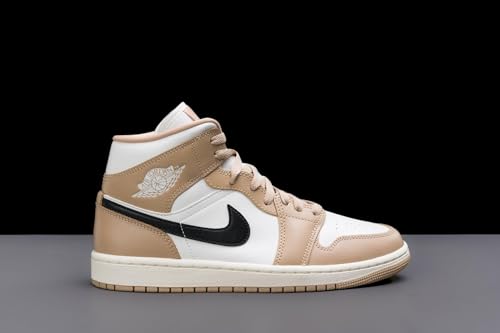 Jordan 1 Mid Womens Sail/Black-Desert BQ6472-103 72