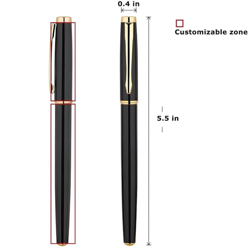 Bolígrafos personalizados gel pack 10 unidades negro miniatura 5