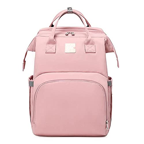 XIEZI Bolso Cambiador Mochila De Viaje Pañal Impermeable Longitud De La Cuna Mochila Plegable Para Cama De Bebé Cama Infantil Portátil Con Colchón Rosa
