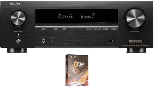Denon AVR-X1800H 8K 7.2ch Stereo AV Receiver with HEOS Built in and 5 Year Amber Protection Plan (2023)