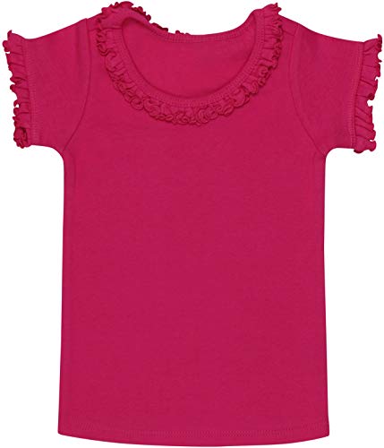 ToBeInStyle Infant Girls' Scoop Neck Puff Sleeve T-Shirt