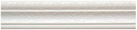 PIKAJIU Corner Edging Strip - Self-Adhesive Three-Dimensional Wall Edging Strip Border Waterproof Wall Decor (White)