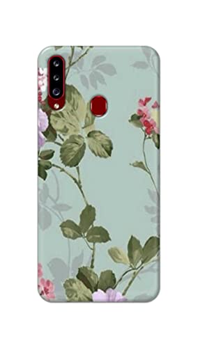Image of Printed Hard Back Cover Case for Samsung Galaxy A20s Back Cover (Floral Painting) -1302