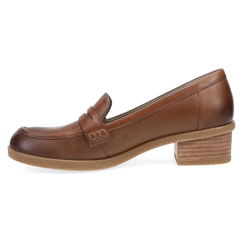 Image of Dansko Danica Heeled Loafer for Women - Waterproof Leather with Rubber Outsole and Leather Stacked Heel for Long-Lasting Style in Any Weather