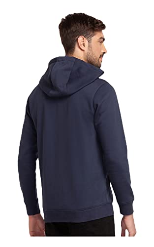 Image of Spykar Men's Cotton Hooded Sweatshirt (MSS02BBLW169)