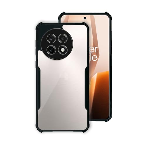 Image of 7SEVEN Compatible with OnePlus 13R 5G Ipacky Back Cover Shock Proof Design with Camera Edges Protection and Crystal Clear Phone Case with Precise Cutouts Matte Black Soft Bumper Cover