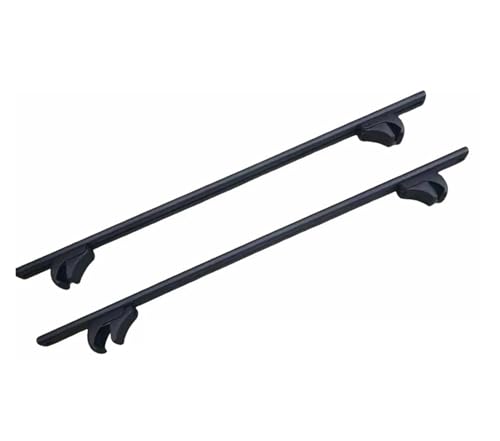 Barres de toit Buick Envision 2016-2020 en aluminium noir - 2 pièces transversales avec rails