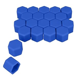 kwmobile 20 Niebieskie Nakładki na Śruby