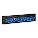 ICC Classic SC-SC Fiber Optic LGX Compatible Adapter Panel with Blue Singlemode Adapters for 6 Fibers