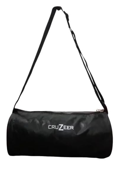 CRUZEER My Gym Bag – Red Medium-Sized Sports Duffle Bag with Matty Fabric for Gym, Travel & Outdoor Use (Black-M)-image-28