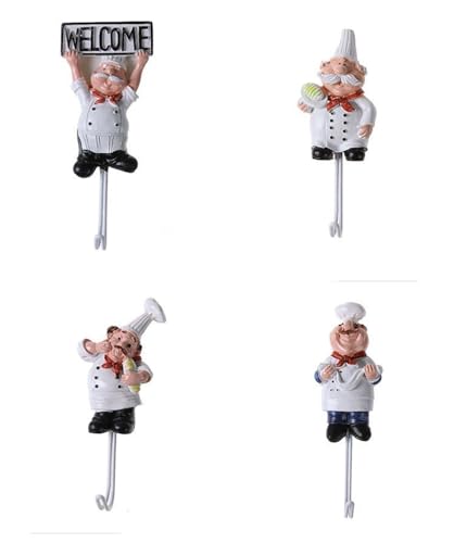 SURJION Gancio di alta qualità realizzato in resina, ganci decorativi da parete per asciugamani, zaini, cappelli e cappotti (B)