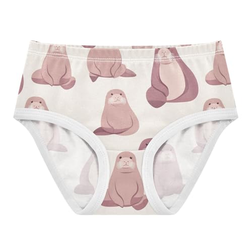 Wusikd Cute Walruses Girls' Underwear Cotton Girls Briefs Soft Toddler Underwear 2T