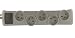 Produktbild ebenoid ebe012715 Block 5 Steckdosen + Erdung mit Schalter, 3680 W, 230 V, grau