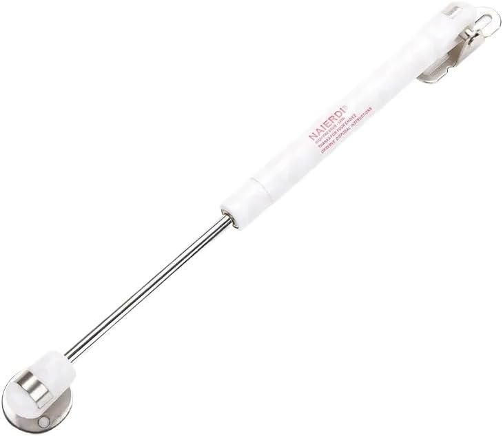 2PCSCabinet Door Gas Spring Hinges 6-15KG Kitchen Cupboard Hydraulic Hinge Strut Lid Support Box Furniture Hardware (Color : 2PCS White, Size : 15KG (150N) (33LB))