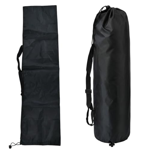 QEAS 2 Stück Zeltstangentasche Tragbare 100x25cm Faltbar mit Tragegriff, Stativtasche Kordelzug Aufbewahrungstasche Zeltstangentasche für Stativ Yoga Matte Zeltstangen Angelrute Camping Outdoor