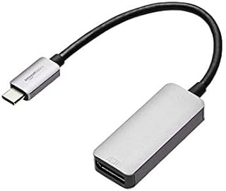Amazon Basics Aluminium USB-C to DisplayPort Adapter (Without Redriver)