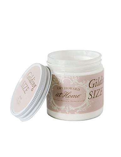 Amy Howard at Home | Gilding Size | Create Gilded Patterns, Dipped Effects & Enhance Detail on Furniture or Accent Pieces | Gold Leaf Supplies | Water-Based Gold, Silver, & Copper Leaf Adhesive | 4 Oz