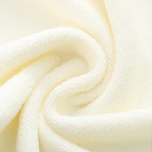 Serviette de visage et de bain en microfibre absorbante avec broderie dentelle - 7
