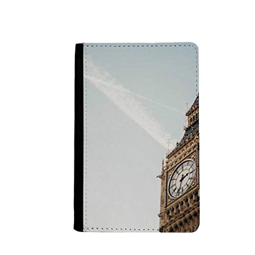 Portefeuille pour passeport Big Ben Clouds bleu ciel étui de protection voyage rigide