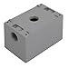 Aexit 117mmx72mmx68mm Single Transmission Gang Electrical Junction Outlet Box Enclosure Case Gray