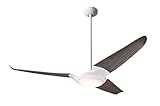 Modern Fan Company IC/Air3 56' Gloss White w/ Graywash Blades LED Ceiling Fan with Handheld Remote