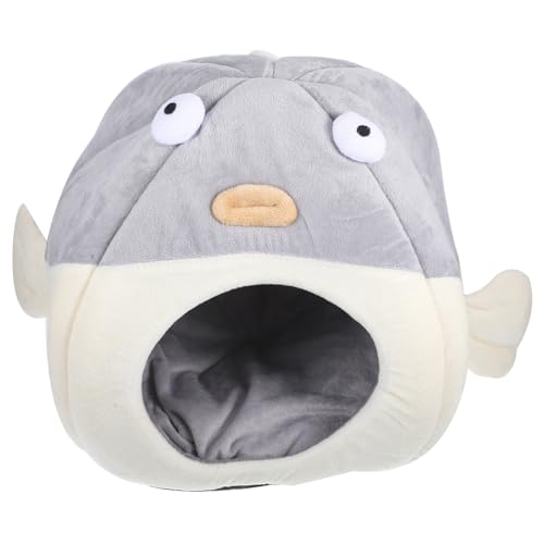 ifundom Warm Semi Enclosed Pet Nest Cartoon Shape Cat Cave Bed for Cats Puppies Pets Durable for Indoor Use Stylish Home Decoration