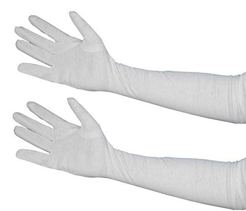 New Vastra Lok Unisex White Cotton Full Hand Biking and Driving Dust and Sun Protection Gloves|Arm Sleeves (Pack of 3)-image-25