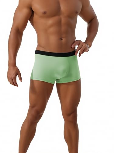 Men's Boxer Briefs Moisture Wicking & Breathable Underwear Soft & Comfortable Men's Briefs Perfect for Daily Wear Green4