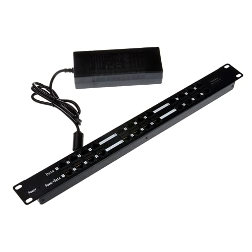 Injecteur PoE 12 ports ZHANGQING pour connecter les caméras de surveillance et bornes wifi de maison