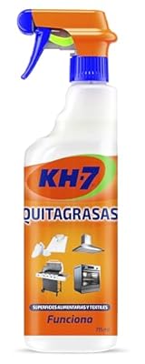KH-7 Quitagrasas Desengrasante | Elimina sin esfuerzo la Grasa y Suciedad | Aplícalo en la Cocina Ropa Exterior o Vehículos | Apto para todas las Superficies y Tejidos | Pulverizador 715ml.