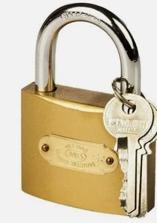 Citi Meibo Pressing Lock 3 key's Hard Steel Lock (75 mm)