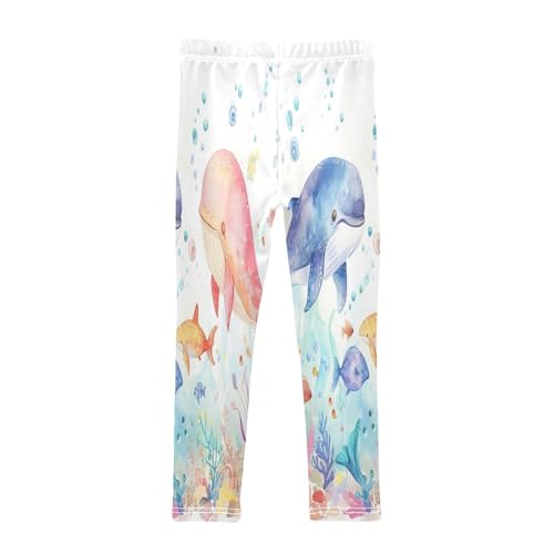 Toddler Girls Leggings Printed Yoga Pants Leggings Two Dolphin for Kids2