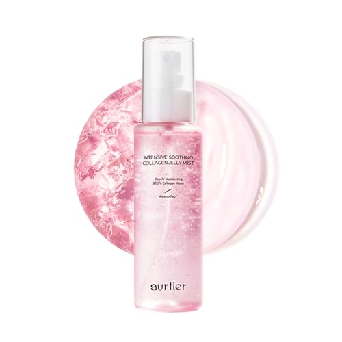 Intensive Soothing Collagen Jelly Mist, Deep Hydrating Pink facia...