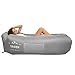 ORSEN Aufblasbares Sofa, Air Lounger Luftsofa Outdoor Luftliege zum Campen, Luftsack Strand Selbstaufblasend Aufblasbare Liege Aufblasbarer Strandkorb für Pool und Musikfestivals Grau