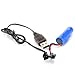 Fisca Spare Rechargeable 3.7V 800mAh Lithium Ion Battery with USB Charger, SM 2P Connector for RC Stunt Car
