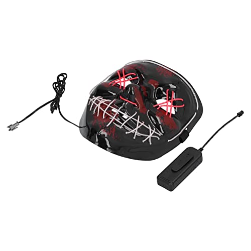 Máscara de Halloween, máscara brilhante de Halloween com 3 modos, máscara de purga, máscara de luz,