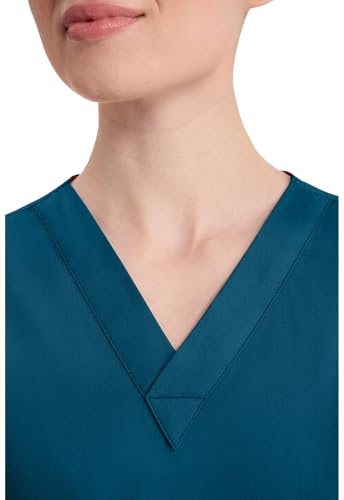 Image of Dickies Women's Jr. Fit V-Neck Scrub Top Multiple Patch Pockets